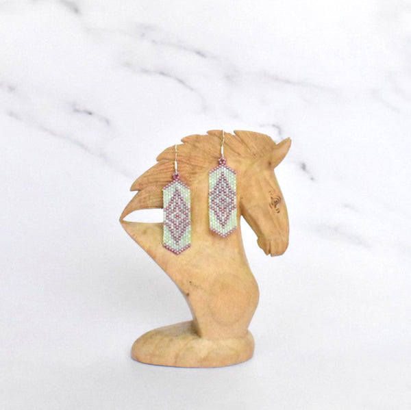 Tribal Pattern Column Earrings