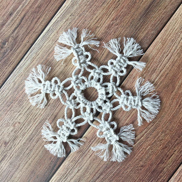 Winter Wonderland Macrame Snowflakes