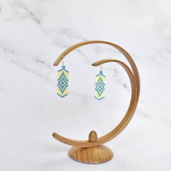 Tribal Pattern Column Earrings