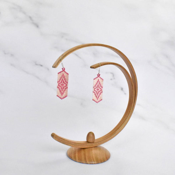 Tribal Pattern Column Earrings