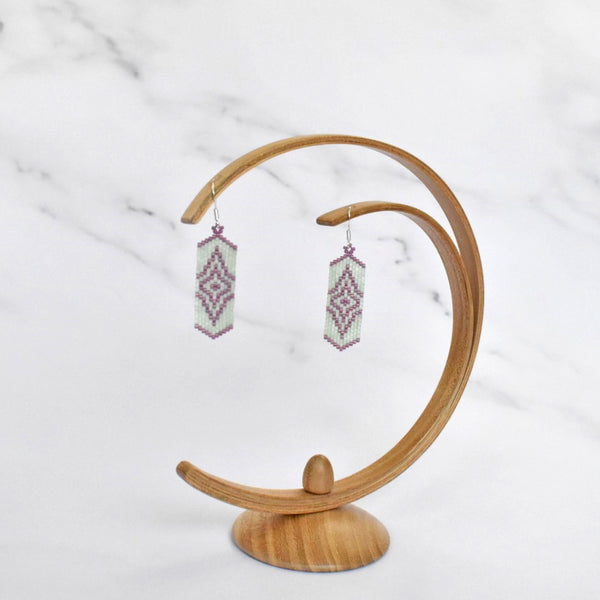 Tribal Pattern Column Earrings