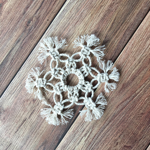 Winter Wonderland Macrame Snowflakes