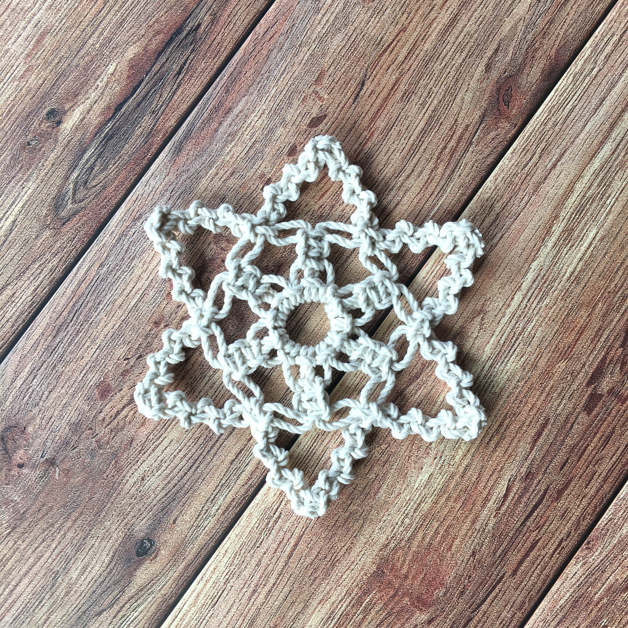 Winter Wonderland Macrame Snowflakes