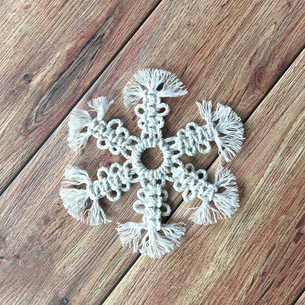 Winter Wonderland Macrame Snowflakes