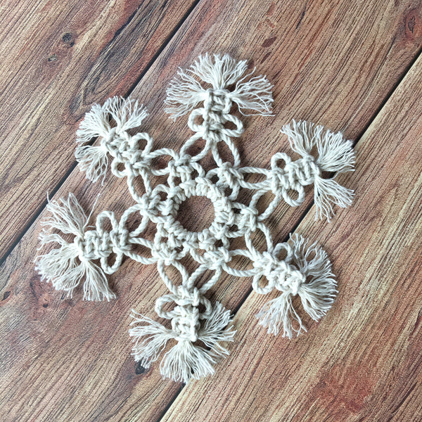 Winter Wonderland Macrame Snowflakes