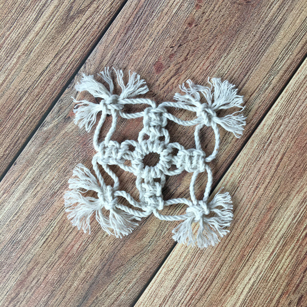 Winter Wonderland Macrame Snowflakes