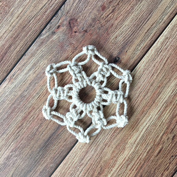 Winter Wonderland Macrame Snowflakes