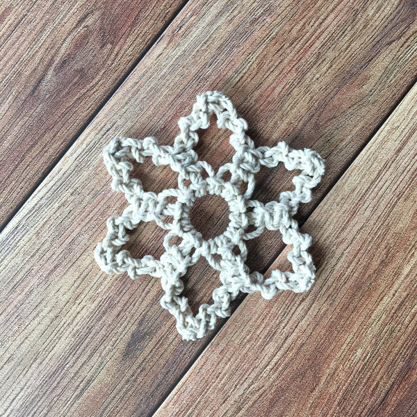 Winter Wonderland Macrame Snowflakes