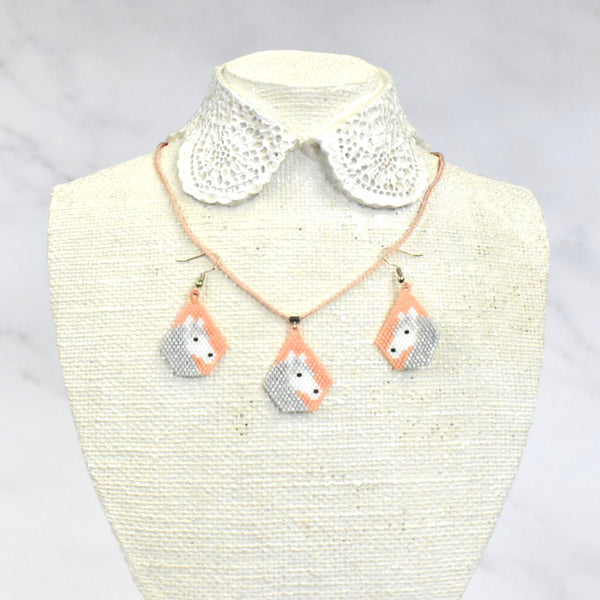 Beaded Horse Head Earrings